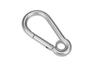 0.5mmx6mmx25mm 304 Stainless Steel Dual Rings Tension Springs Silver Gray 21pcs