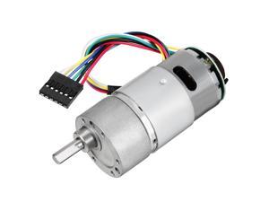 uxcell DC12V 2A 30RPM 8mm Shaft High Torque Reversible Turbine Worm GearMotor Reduction a18010500ux0235