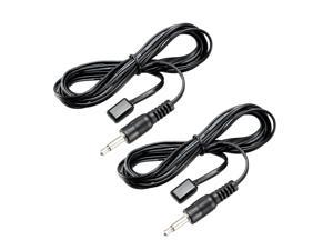 IR Infrared Emitter Extension Cable 1.5m Long 45 Degree Emission Angle 3.5mm Jack Single Black Head 2pcs