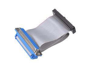 IDC Wire Flat Ribbon Cable DB37 Female to FC-40 Female Connector 2.54mm Pitch 20cm Length IDC Wire Flat Ribbon Cable DB37 Female to FC-40 Female Connector 2.54mm Pitch 20cm Length