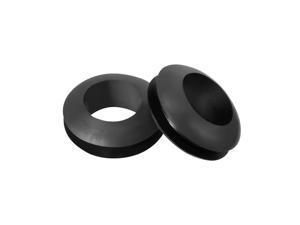 Wire Protector Oil Resistant Armature Rubber Grommet 9mm Mounting 100Pcs Black 