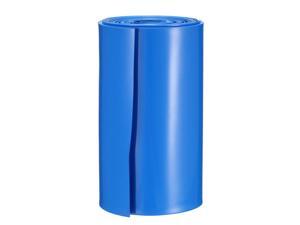 PVC Heat Shrink Tubing 105mm Flat Width Heat Shrink Wrap Tube for 18650 5 Meter Length Blue