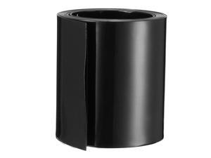 PVC Heat Shrink Tubing 56mm Flat Width Heat Shrink Wrap for AAA Power Supplies 2 Meters Length, Black