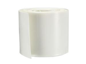 PVC Heat Shrink Tubing 50mm Flat Width Heat Shrink Wrap Tube for 18650 5 Meters Length White
