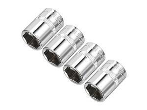 4Pcs 1/4-inch Drive 12mm Cr-V 6-Point Shallow Socket 4Pcs 1/4-inch Drive 12mm Cr-V 6-Point Shallow Socket