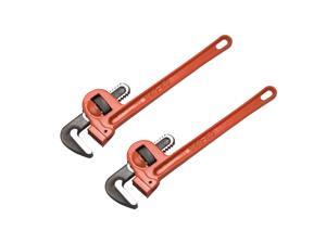 Pipe Wrench 14-Inch Straight Plumbing Wrench Fits up to 1-11/16 Inch Pipe 2 Pcs Pipe Wrench 14-Inch Straight Plumbing Wrench Fits up to 1-11/16 Inch Pipe 2 Pcs