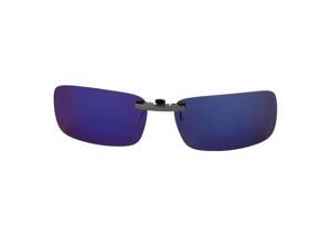 Unisex Gradient Blue Lens Rimless Clip On Polarized Sunglasses Eyewear Unisex Gradient Blue Lens Rimless Clip On Polarized Sunglasses Eyewear