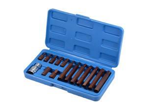 1/2-Inch Drive Socket and Bit Set H4 H5 H6 H7 H8 H10 H12 S2 Steel 15 Pcs 1/2-Inch Drive Socket and Bit Set H4 H5 H6 H7 H8 H10 H12 S2 Steel 15 Pcs