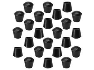 16 Pieces 30 x 30mm Square Rubber Furniture Chair Table Feet Leg Cover Protector 
