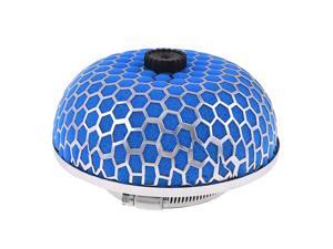 Car Stainless Steel Mesh Blue Micro Foam Air Flow Filter 76mm 3" Dia Car Stainless Steel Mesh Blue Micro Foam Air Flow Filter 76mm 3" Dia