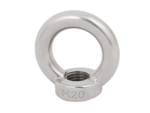 M22 Female Thread 304 Stainless Steel Ring Shaped Lifting Eye Bolt Nut 