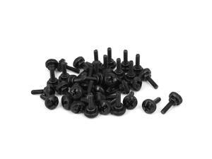 Global Bargains M3 x 10mm Knurled Phillips Head Thumb Screw Black 40pcs for Computer PC Case Global Bargains M3 x 10mm Knurled Phillips Head Thumb Screw Black 40pcs for Computer PC Case