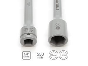STEELMAN 60322 3/4-Inch Drive x 33mm (1-5/16-Inch) 550 ft-lb Torque Stick, Gray STEELMAN 60322 3/4-Inch Drive x 33mm (1-5/16-Inch) 550 ft-lb Torque Stick, Gray