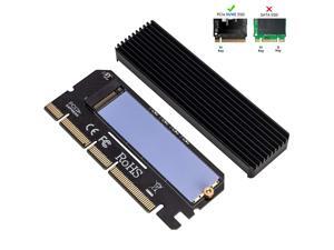 WERLEO NVME Adapter PCIe x16 with Heat Sink, M.2 SSD Key M to PCI Express Expansion Card Support PCIe x4 x8 x16 Slot Support 2230 2242 2260 2280, Compatible for Windows XP / 7/8 / 10 WERLEO NVME Adapter PCIe x16 with Heat Sink, M.2 SSD Key M to PCI Express Expansion Card Support PCIe x4 x8 x16 Slot Support 2230 2242 2260 2280, Compatible for Windows XP / 7/8 / 10