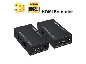 HDMI Extender WERLEO 196ft / 60m 1080P HDMI Extenders Over Single Cat 5E / 6 / 7 Support 1080p 3D HDMI 1.4a HDCP EDID HDMI Extender WERLEO 196ft / 60m 1080P HDMI Extenders Over Single Cat 5E / 6 / 7 Support 1080p 3D HDMI 1.4a HDCP EDID