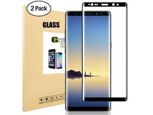 Werleo Samsung Galaxy Note 8 HD Screen Protector HD Clear Anti-Bubble Film 9H Hardness Case Friendly 3D Curved Tempered Glass Screen Protector for Samsung Galaxy Note 8 - 2 Packs