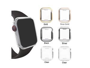 WERLEO Case Compatible with Apple Watch Case Series 4 Screen Protector Case 40mm TPU Clear Protective Cover Bumper for Apple Watch Series 4 - 6 Packs