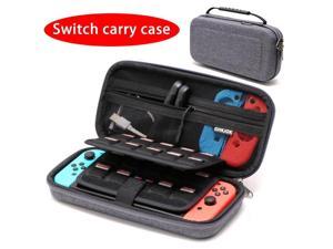 Switch Carrying Case for Nintendo Switch With 21 Games Cartridges Protective Hard Shell Travel Carrying Case Pouch for Nintendo Switch Console  Accessories Gray