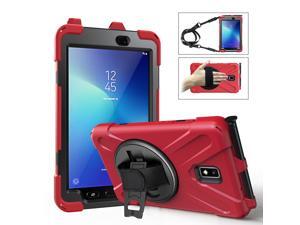 Case For Samsung Galaxy Tab Active 2 8 0 Sm T390 T395 T397 Heavy Duty Kids Protective Case Cover With Pen Holder With 360 Degree Rotating Hand Strap Kickstand Shoulder Strap Newegg Com
