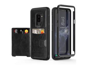 Galaxy S9 Plus Wallet Case Samsung S9 Plus Wallet Case with Card Holder Slots Shockproof Protective Case for Samsung Galaxy S9 Plus 6.2 inch (2018)