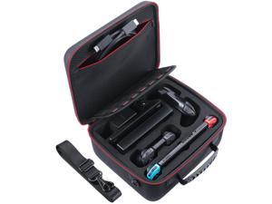 Deluxe Carry Case for Nintendo Switch Werleo Hard Travel Case Fit Nintendo Switch System and Pro Controller