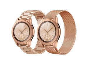 Werleo Compatible Galaxy Watch 46mm Bands / Gear S3 Frontier / Classic Bands Set 2 Pack Stainless Steel Metal + Milanese Loop Mesh Strap Replacement Ticwatch Pro Galaxy Watch 46mm Smartwatch Werleo Compatible Galaxy Watch 46mm Bands / Gear S3 Frontier / Classic Bands Set 2 Pack Stainless Steel Metal + Milanese Loop Mesh Strap Replacement Ticwatch Pro Galaxy Watch 46mm Smartwatch