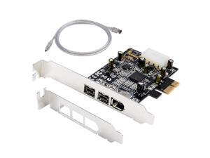 WERLEO Firewire Card 1394B Firewire PCIe Card 3 Port (Two 1394B Port & One 1394A Port) TI Chi Come with Low Profile Bracket & Firewire Cable HD DV HDV Video Capture Card for PC Windows 10 WERLEO Firewire Card 1394B Firewire PCIe Card 3 Port (Two 1394B Port & One 1394A Port) TI Chi Come with Low Profile Bracket & Firewire Cable HD DV HDV Video Capture Card for PC Windows 10