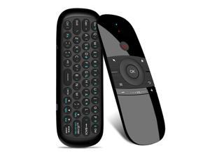 Werleo 2.4G Smart TV Wireless Keyboard Fly Mouse W1 Multifunctional Remote Control for Android TV Box / PC / Smart TV / Projector / HTPC / All-in-one PC / TV Black