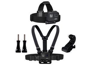 Werleo Chest Mount Harness Chesty Head Mount Strap Kit Compatible with GoPro Hero 2018 Fusion Hero 7 6 5 4 Session 3 3 2 1 Cameras