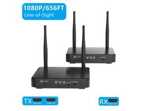 660FT 1080P Wireless HDMI Extender Kit Werleo 5G HDMI Wireless Transmitter and Receiver - Loop Out-IR Remote Streaming Full HD 3D Video Audio from PC Cable Netflix YouTube Xbox to HDTV Projector 660FT 1080P Wireless HDMI Extender Kit Werleo 5G HDMI Wireless Transmitter and Receiver - Loop Out-IR Remote Streaming Full HD 3D Video Audio from PC Cable Netflix YouTube Xbox to HDTV Projector