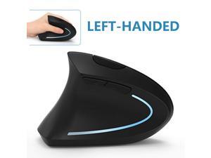 Left Handed Mouse Werleo Wireless 2.4G USB Left Hand Ergonomic Vertical Mouse Less Noise - Black Left Handed Mouse Werleo Wireless 2.4G USB Left Hand Ergonomic Vertical Mouse Less Noise - Black