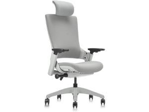 CLATINA 247 Series High Back Ergonomic Office Desk Chairs and Executive Chairs with Back Support, Grey