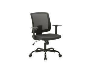 Ergonomic Mid-Back Mesh Swivel Task Chair with Adjustable Arm Rest and Back for Home and Office