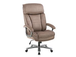 Office Chair Gaming Chair, Ergonomic Big Chair 400lbs Upholstered Swivel Adjustable Height Thick Padding Headrest, Beige Office Chair Gaming Chair, Ergonomic Big Chair 400lbs Upholstered Swivel Adjustable Height Thick Padding Headrest, Beige