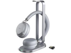Yealink BH72 Bluetooth Headset with Charging Stand Teams Light-Gray USB-A