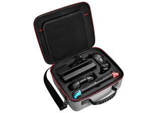 Deluxe Carry Case for Nintendo Switch Hard Travel Case Fit Nintendo Switch System and Pro Controller