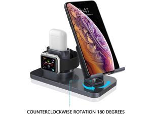 3 in 1 Charging Stand Compatible with iWatch Series 5 4 3 1  AirPods and iPhone 1111 Pro11 Pro MaxXXSXS MaxXR88Plus77 Plus6S 6S Plus