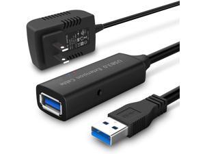 USB 3.0 Active Extension Cable 32 Feet USB 3.0 Extender Male to Female Cord with Built-in Signal Booster Chips for Xbox, PS4, USB Printer, Mouse, Keyboard, etc USB 3.0 Active Extension Cable 32 Feet USB 3.0 Extender Male to Female Cord with Built-in Signal Booster Chips for Xbox, PS4, USB Printer, Mouse, Keyboard, etc