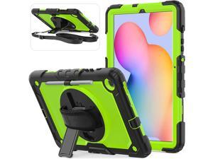 Samsung Galaxy Tab S6 Lite 104 inch 2020 2022 Case with Scree Protector Model MP610 SMP613 SMP615 SMP619 with Pen Holder Heavy Duty Shockproof Durable Protective Cover with Stand Shoulder Strap