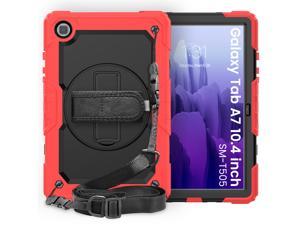 Samsung Galaxy Tab A7 104 Case 2020 with Screen Protector Shockproof Protective Cover with Kickstand  Shoulder Strap for Samsung Galaxy Tab A7 104 Inch 2020 Model SMT500 T505 T507