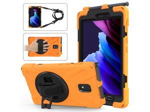 Samsung Galaxy Tab Active 3 2020 Case Model SM-T570 SM-T575 SM-T577 8.0 inch Tablet Shockproof Cover with 360 Degree Rotating Handle Strap & Shoulder and Kickstand Samsung Galaxy Tab Active 3 2020 Case Model SM-T570 SM-T575 SM-T577 8.0 inch Tablet Shockproof Cover with 360 Degree Rotating Handle Strap & Shoulder and Kickstand