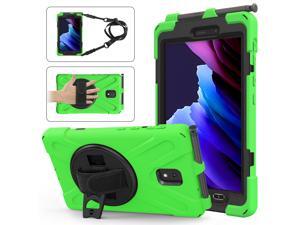Samsung Galaxy Tab Active 3 2020 Case Model SM-T570 SM-T575 SM-T577 8.0 inch Tablet Shockproof Cover with 360 Degree Rotating Handle Strap & Shoulder and Kickstand Samsung Galaxy Tab Active 3 2020 Case Model SM-T570 SM-T575 SM-T577 8.0 inch Tablet Shockproof Cover with 360 Degree Rotating Handle Strap & Shoulder and Kickstand