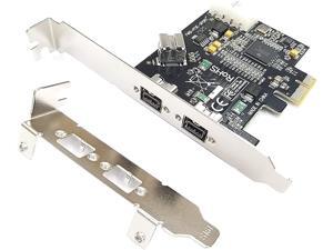 3 Port PCI-E Firewire 800 Card IEEE External1394B x 2 + Internal 1394B x 1 Controller Card Adapter for Win 7/8/10 3 Port PCI-E Firewire 800 Card IEEE External1394B x 2 + Internal 1394B x 1 Controller Card Adapter for Win 7/8/10