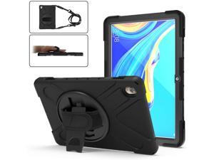 Case for Huawei MediaPad M5 10.8 / M5 Pro 10.8, Full Body Heavy Duty Shockproof Protective Cover with Stand, Handle Hand Strap & Shoulder Strap for MediaPad M5 / M5 Pro 10.8 inch 2018