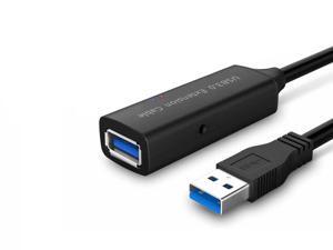 USB 3.0 Active Extension Cable 16 Feet USB 3.0 Extender Male to Female Cord with Built-in Signal Booster Chips for Xbox, PS4, USB Printer, Mouse, Keyboard, etc USB 3.0 Active Extension Cable 16 Feet USB 3.0 Extender Male to Female Cord with Built-in Signal Booster Chips for Xbox, PS4, USB Printer, Mouse, Keyboard, etc