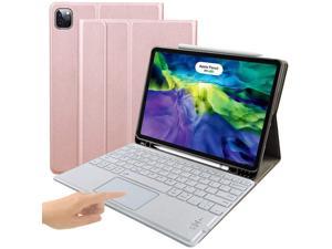 Bluetooth Keyboard Case for iPad Pro 11 inch 2021 & 2020 & 20180 - iPad Cover with Removable Wireless Keyboard & Built-in Touchpad & Pencil Holder