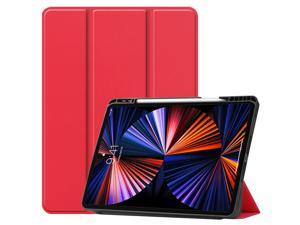 iPad Pro 12.9 inch Case 2021 5th Generation with Pencil Holder, Slim Lightweight Trifold Stand Cover -- Pencil Charging + Auto Sleep/Wake -- Soft TPU Back Cover for New iPad Pro 12.9 2021 iPad Pro 12.9 inch Case 2021 5th Generation with Pencil Holder, Slim Lightweight Trifold Stand Cover -- Pencil Charging + Auto Sleep/Wake -- Soft TPU Back Cover for New iPad Pro 12.9 2021