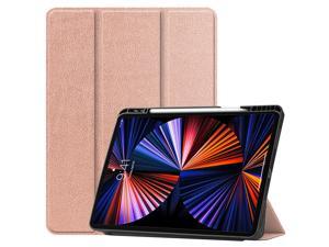 iPad Pro 12.9 inch Case 2021 5th Generation with Pencil Holder, Slim Lightweight Trifold Stand Cover -- Pencil Charging + Auto Sleep/Wake -- Soft TPU Back Cover for New iPad Pro 12.9 2021 iPad Pro 12.9 inch Case 2021 5th Generation with Pencil Holder, Slim Lightweight Trifold Stand Cover -- Pencil Charging + Auto Sleep/Wake -- Soft TPU Back Cover for New iPad Pro 12.9 2021