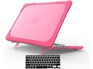 MacBook Pro 13 Inch Retina Case (Version 2015/2014/2013) [Heavy Duty][Snap on][Dual Layer] Hard Cover with Foldable Stand & Keyboard Cover for Mac Pro Retina 13.3 Model A1502 A1425