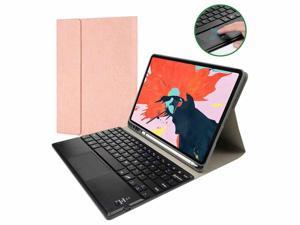 Bluetooth Keyboard Case with Trackpad for iPad Pro 12.9 inch 2017 2015 (Old Model, 2nd & 1st Generation) Removable Wireless Keyboard with Leather Cover / Pencil Holder
